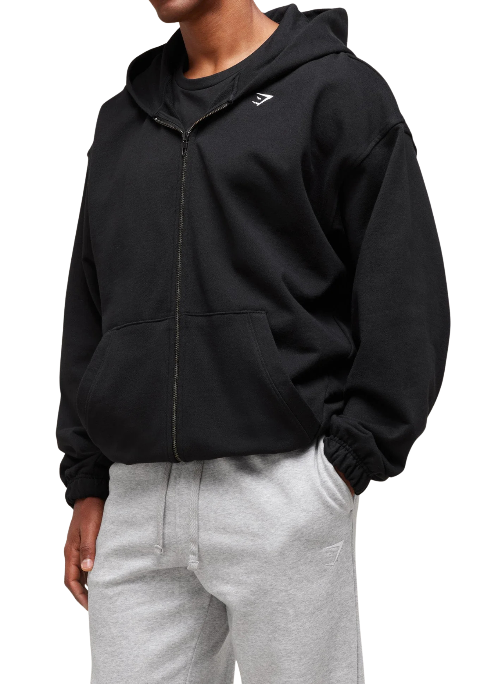 Zip up hoodie - BLACK